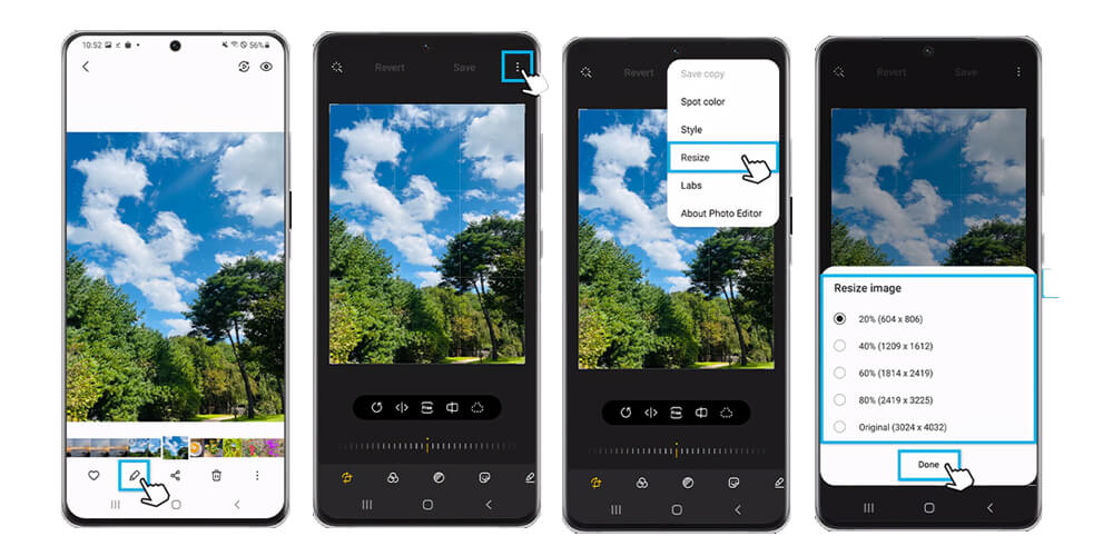 How to Resize Photos in the Gallery App on Your Galaxy Phone