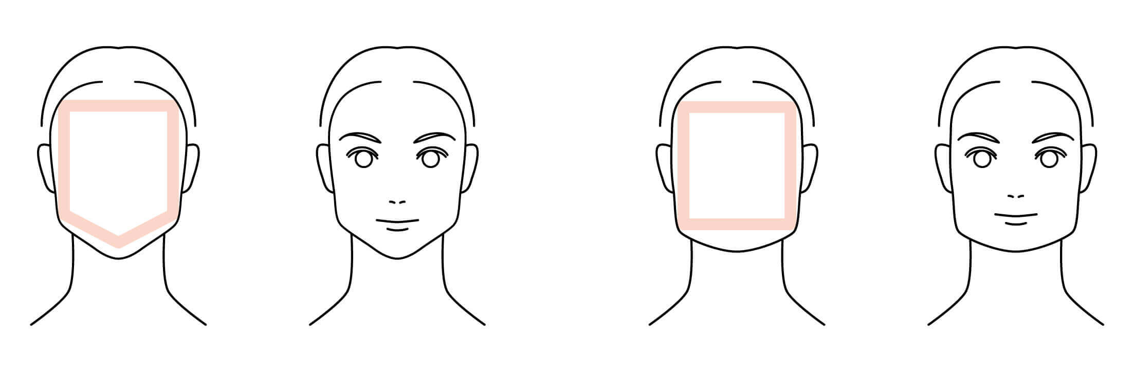ベース顔・四角い顔 ベース顔・四角い顔