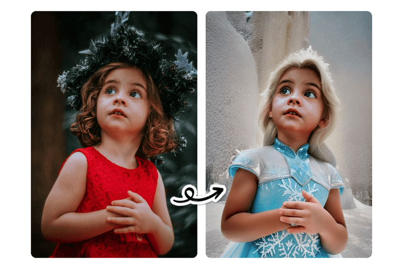 Idée de costume de carnaval pour enfants : Costume de reine des neiges