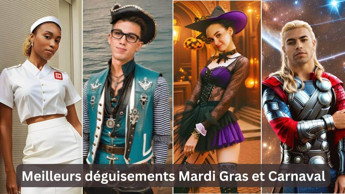 Meilleures idées de déguisement pour Mardi Gras et Carnaval : pirate, anime, sorciere