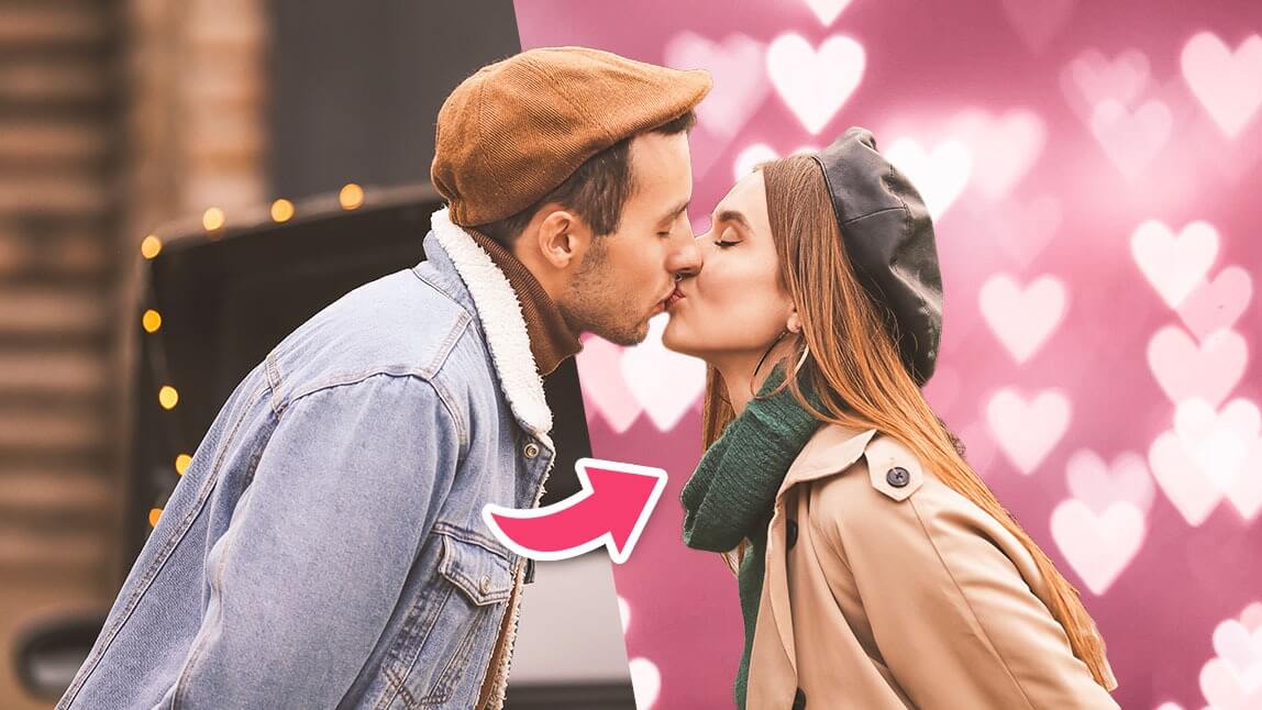 Valentinstag-Hintergrundbilder für romantische Fotos
