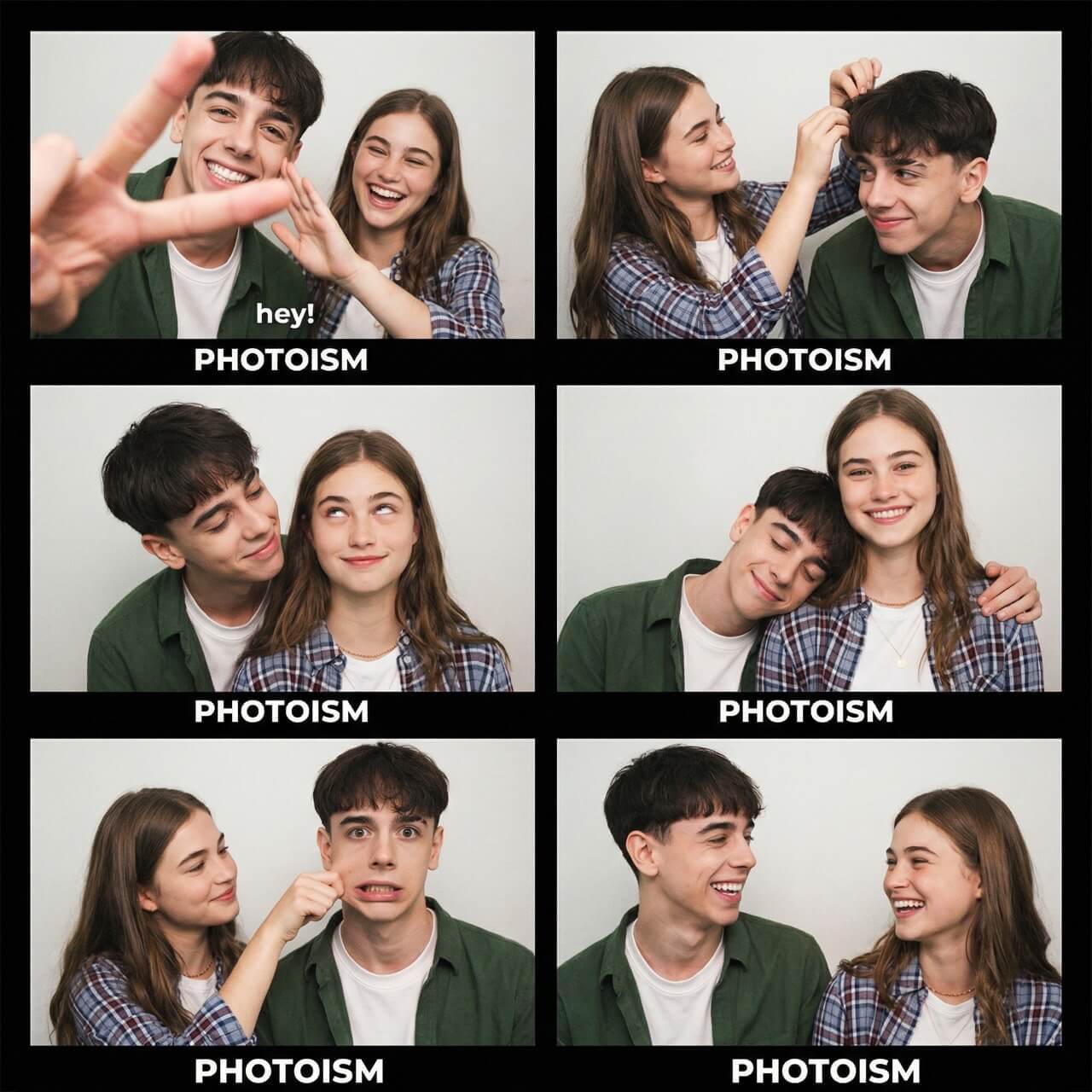 Realistic PHOTOISM Couple Collage Prompt