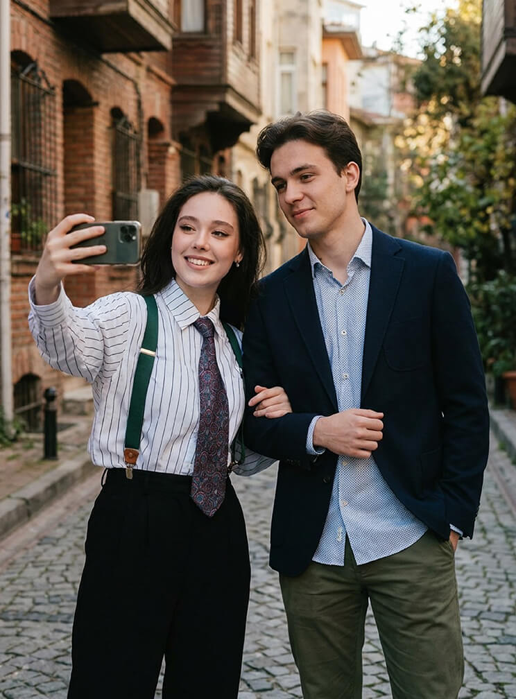 Make sure you choose proper outfits for your Valentine's couple photoshoot.