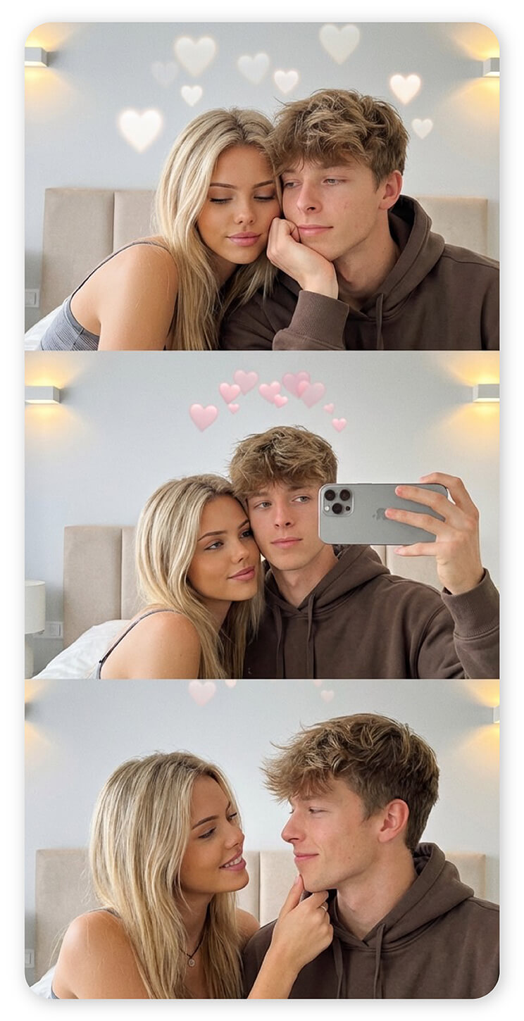 Try this AI tool now for sweet Valentine's Day couple photos.