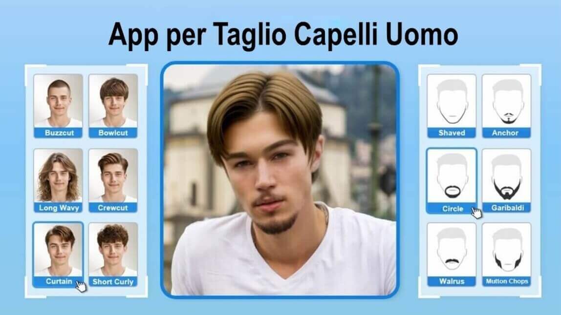 Virtual Hairstyle and Beard Try-On For Men With The Best Hairstyle App