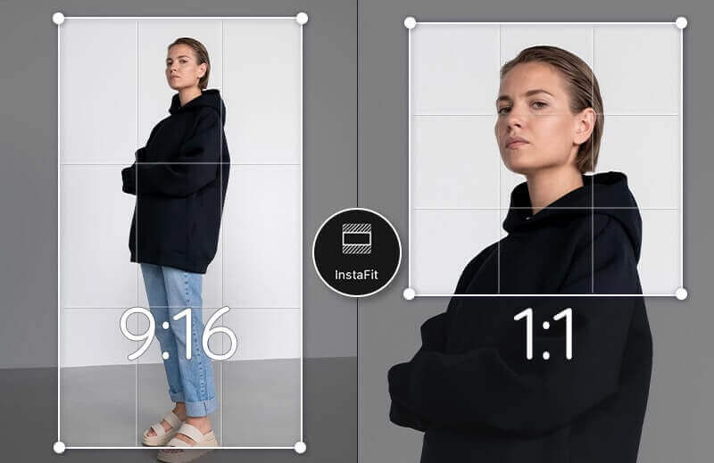 Image Resize App YouCam Perfect Image Resize mit YouCam Perfect zum Bildgröße ändern.