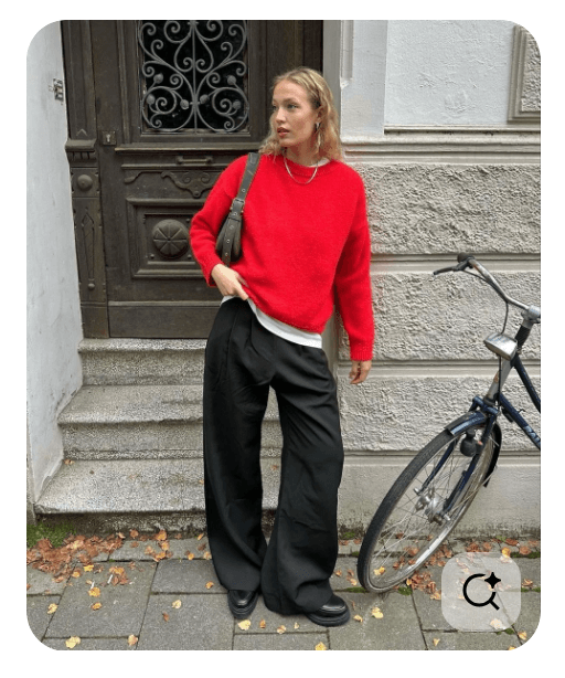 過年穿搭推薦一：率性層次紅黑配