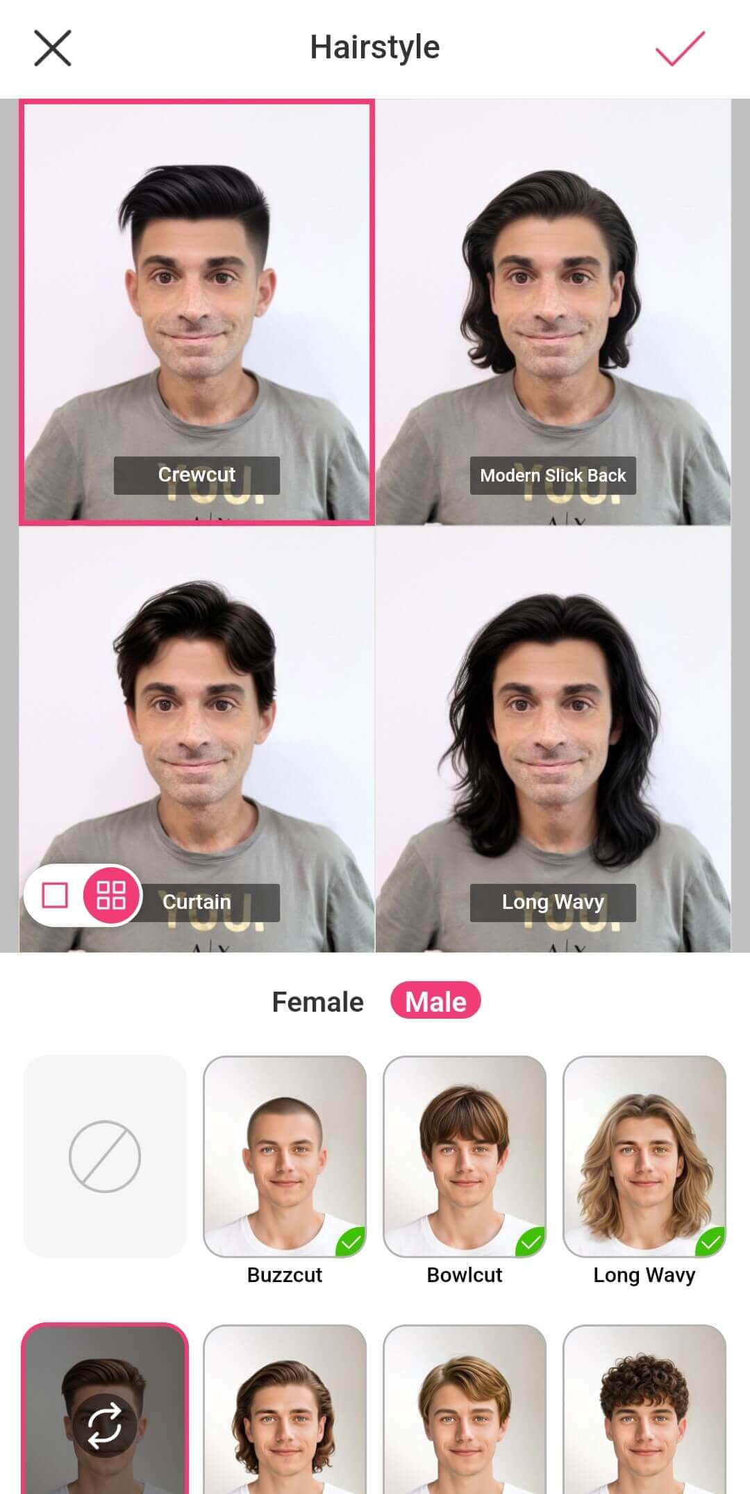 YouCam Makeup: app taglio capelli uomo YouCam Makeup: app taglio capelli uomo