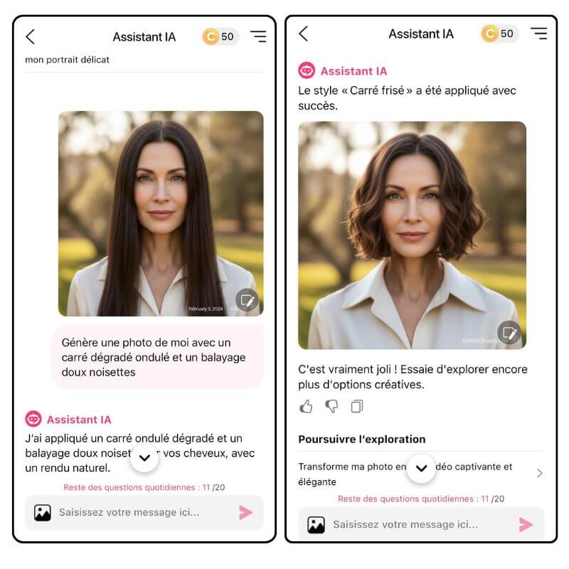 Assistant IA de YouCam Makeup