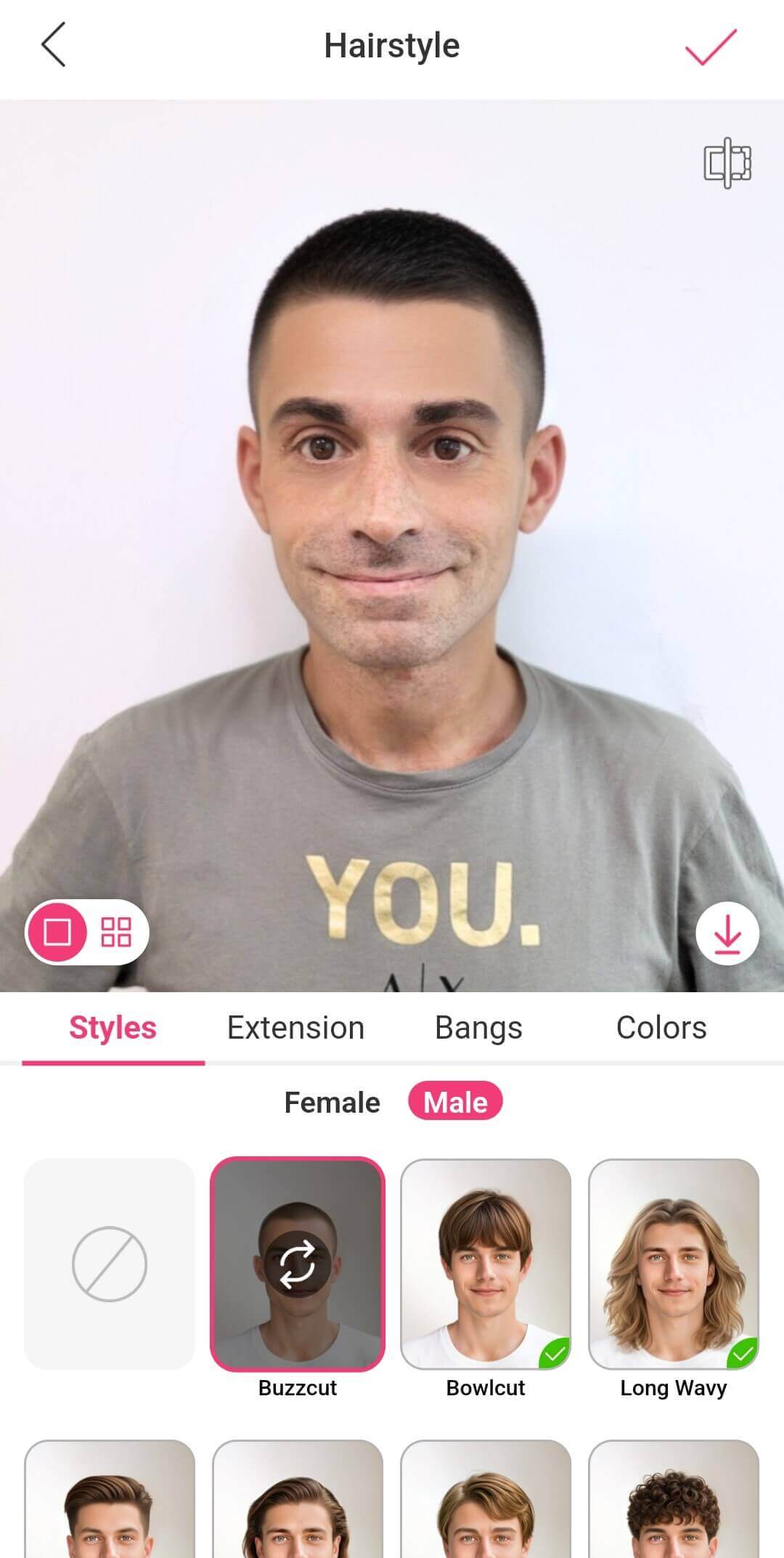 YouCam Makeup: app taglio capelli uomo YouCam Makeup: app taglio capelli uomo