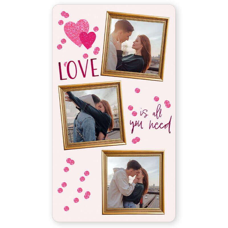 Biglietto San Valentino “Love is All You Need"