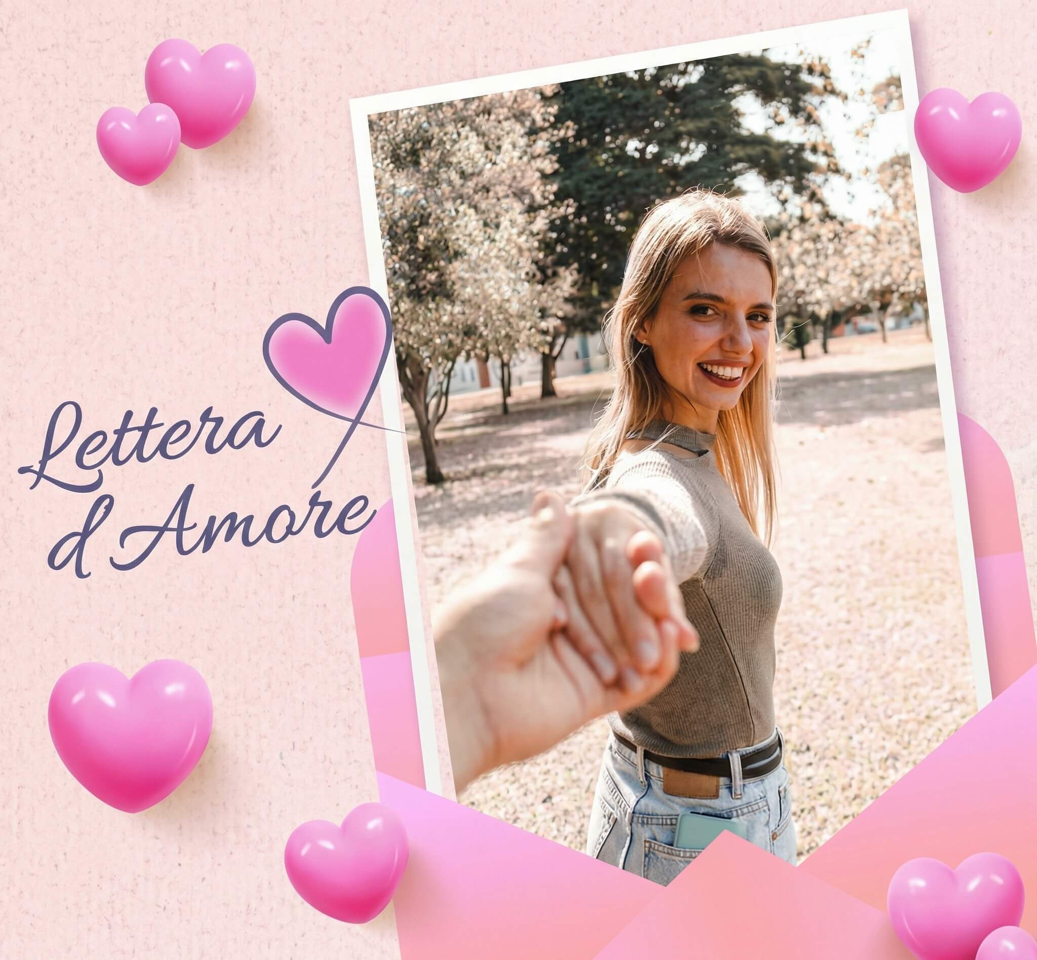 Biglietto San Valentino: Modello Lettera d'Amore