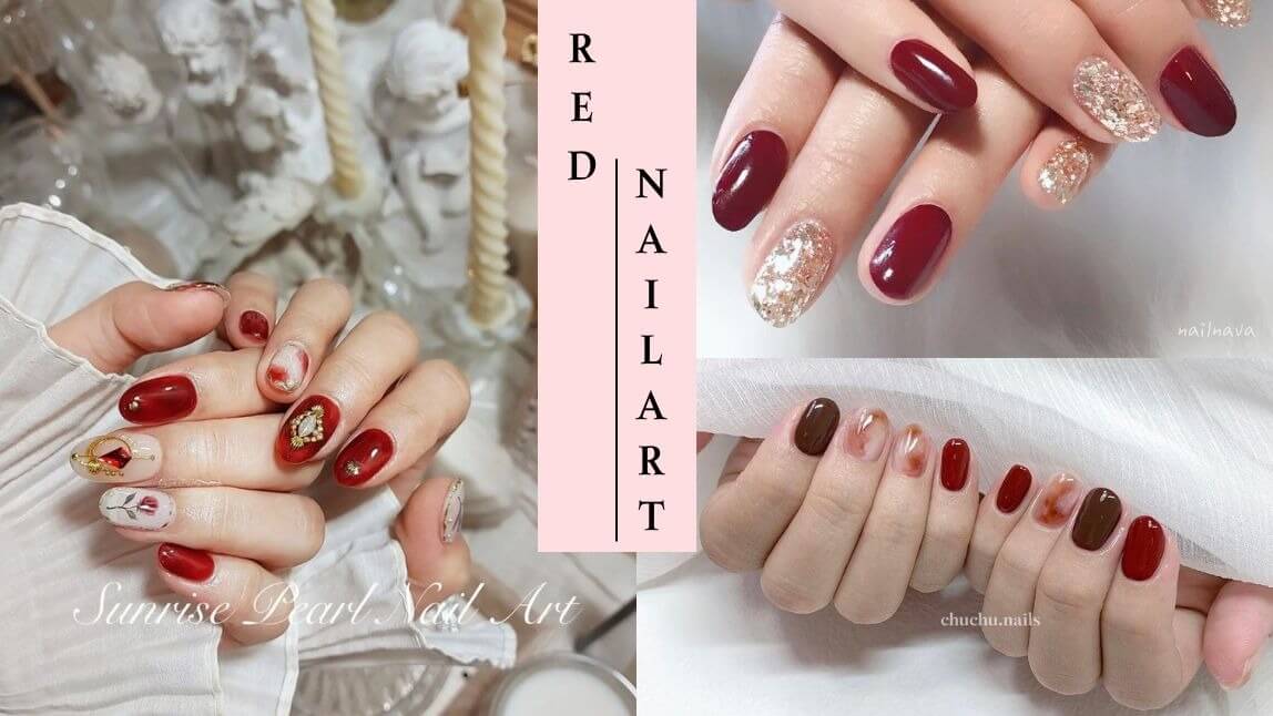 2026 紅色美甲 21 款推薦！酒紅色顯白設計、高級貓眼與法式風格一次看