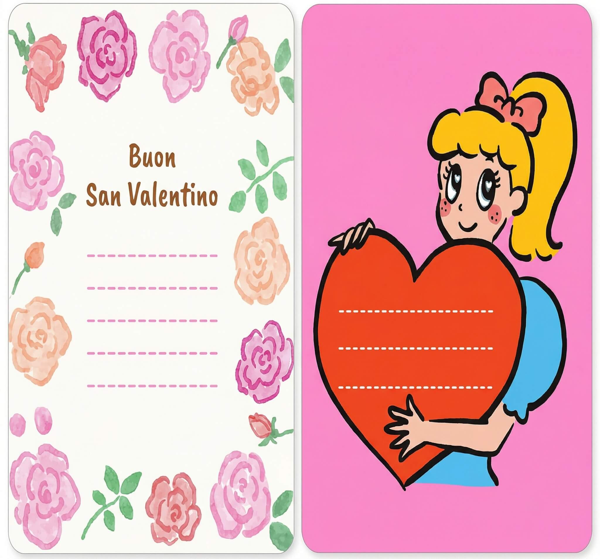 Crea biglietto San Valentino 2026