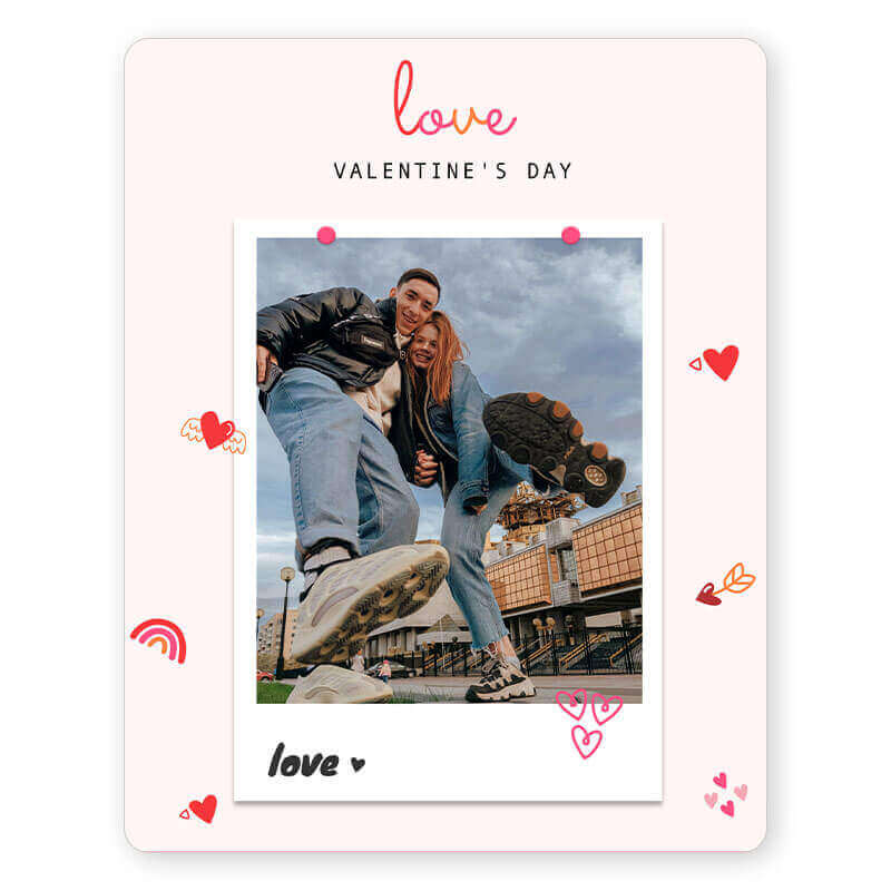 Crea biglietto San Valentino 2026