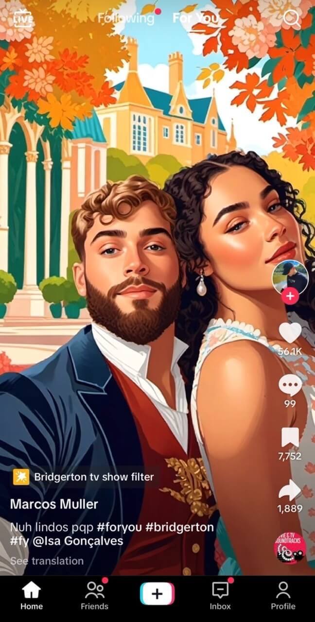 Bridgerton TV Show Filter