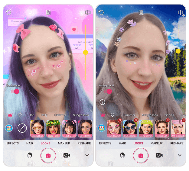 Y2K makeup filters