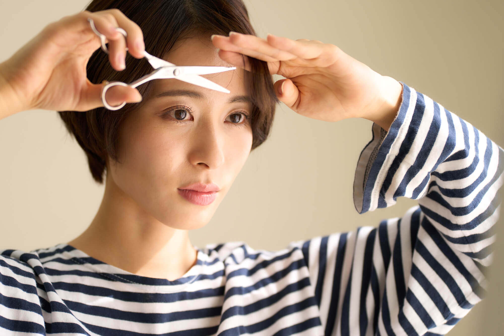 前髪で若々しさをアップ 前髪で若々しさをアップ