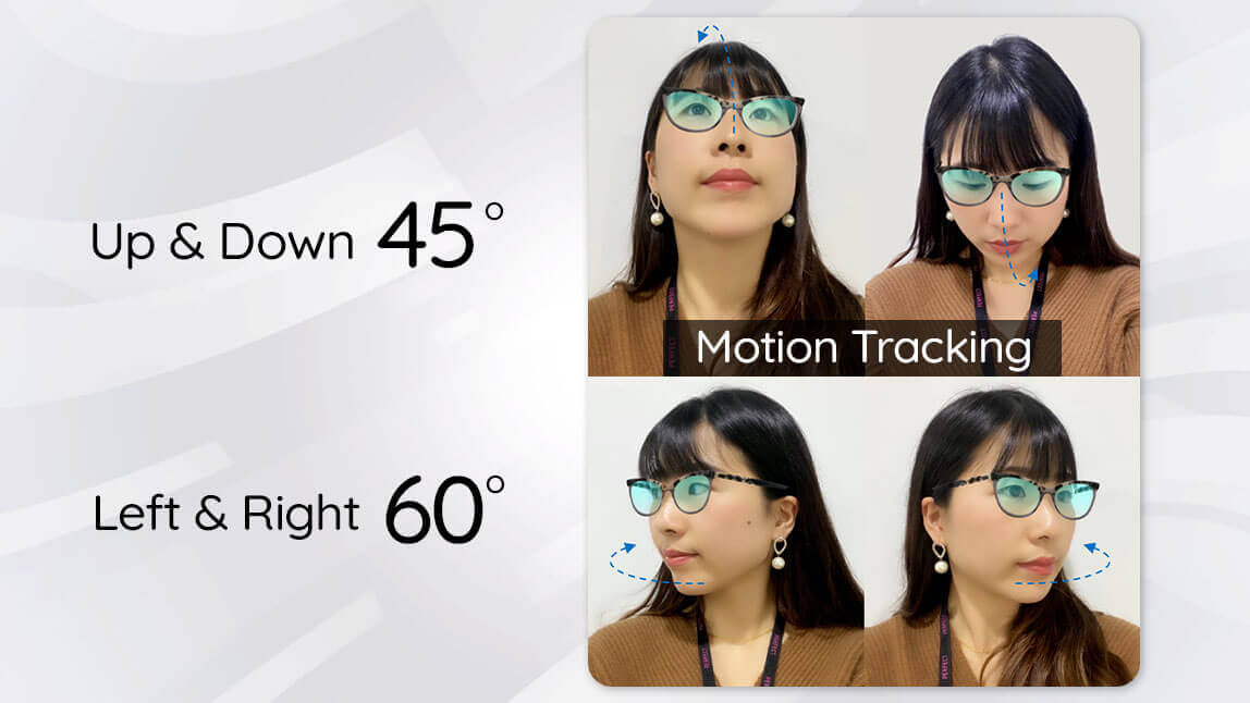 초광각 모션 트래킹으로 극사실적인 착용감 제공