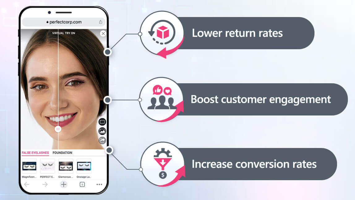 가상 체험은 고객 참여를 높여 줍니다.