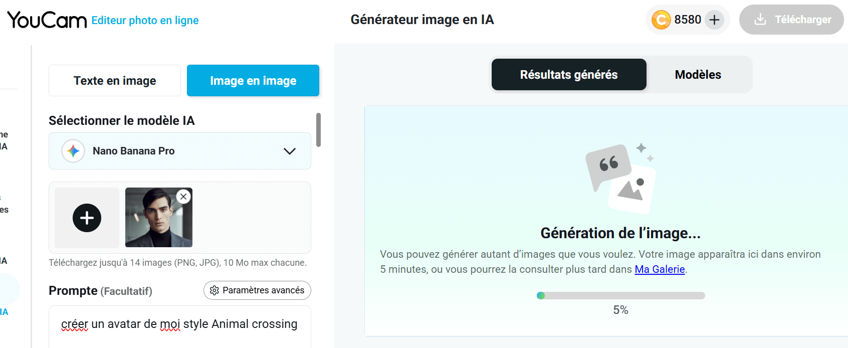 importez votre photo