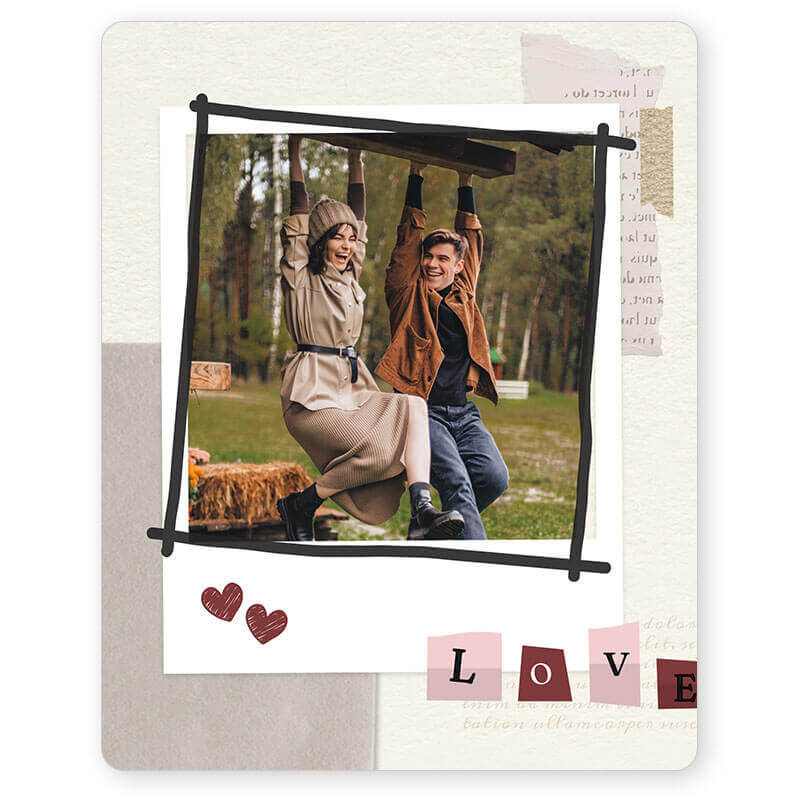 Create scrapbook picture cards.
