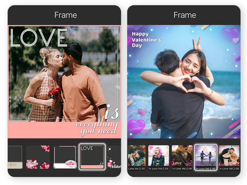 Digital Valentine's Day Picture Frame