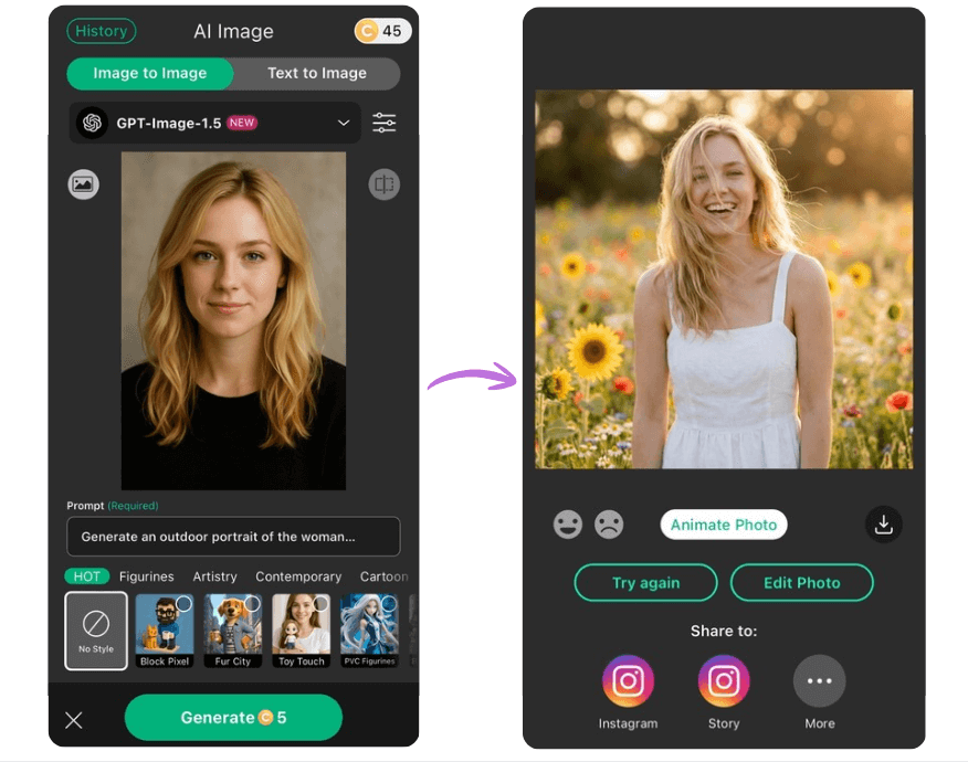 How to Use ChatGPT Photo Prompts with YouCam Perfect