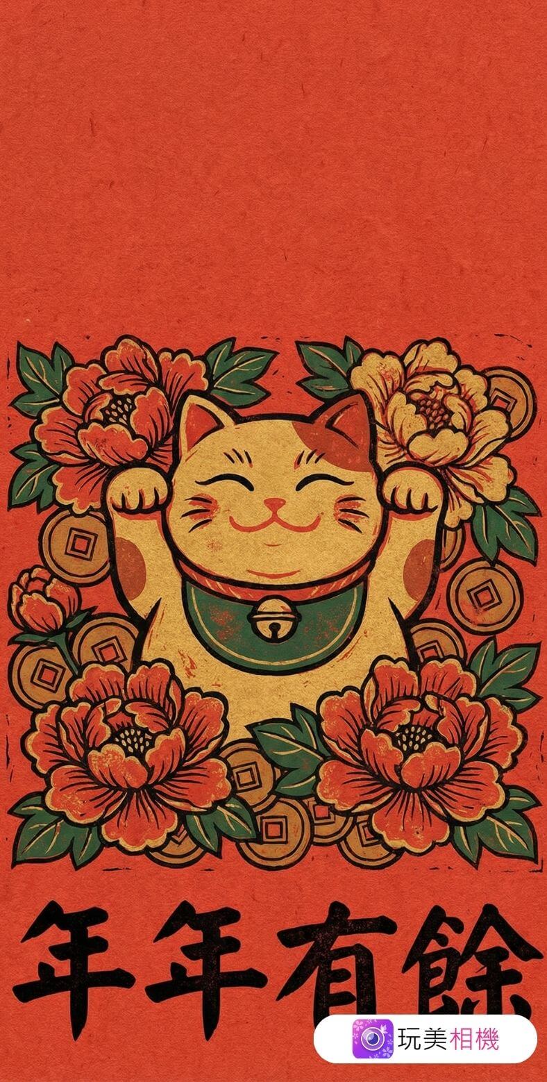 開運桌布-招財桌布-2026財神爺桌布-花木蘭桌布