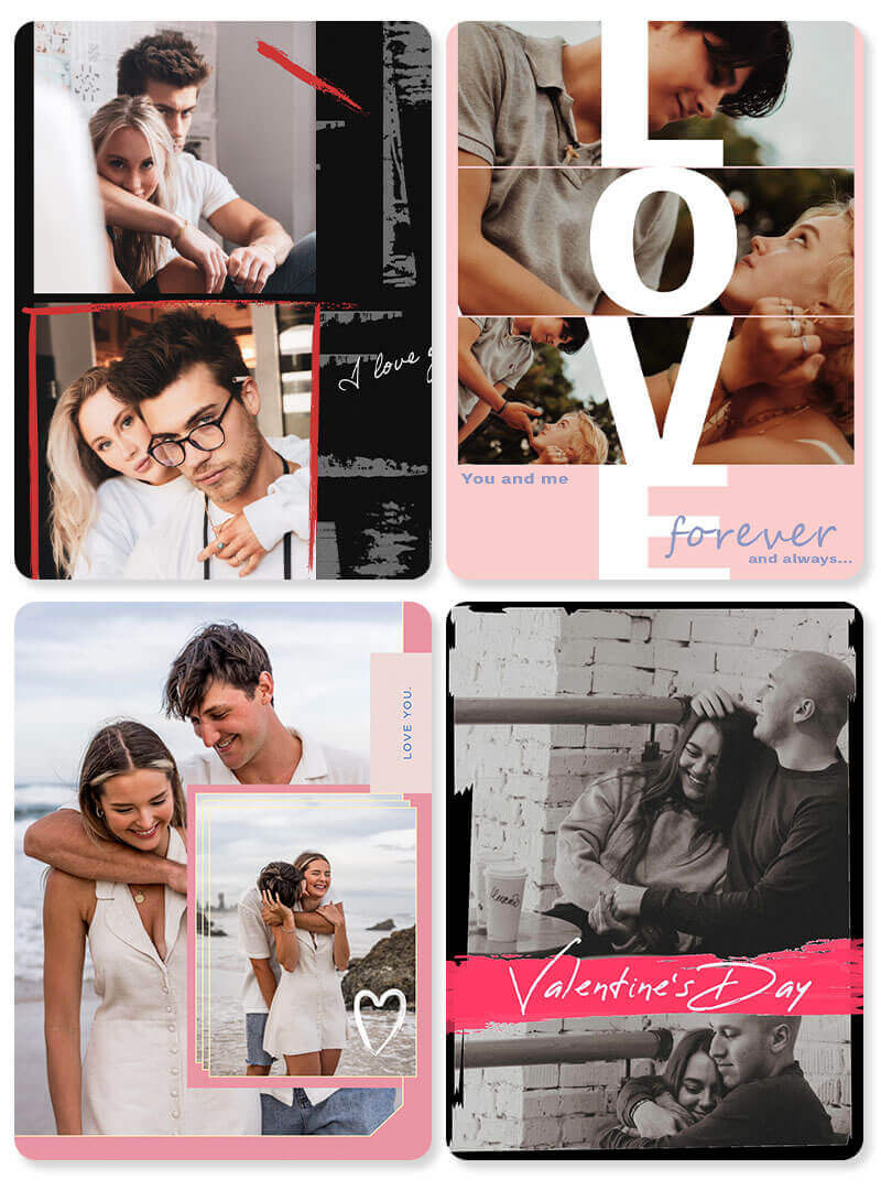 Happy Valentine’s Day Collage Template
