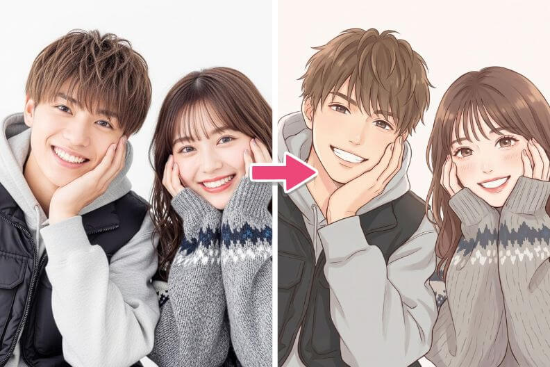 画像からイラストを生成 画像からイラストを生成