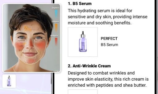 Analyse complète de la peau Analyse complète de la peau