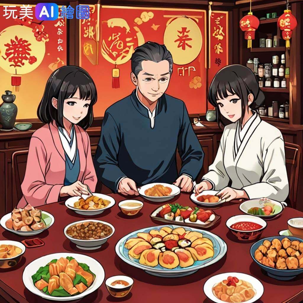 除夕早安圖範本七|除夕圍爐新年快樂圖 除夕早安圖範本七|除夕圍爐新年快樂圖