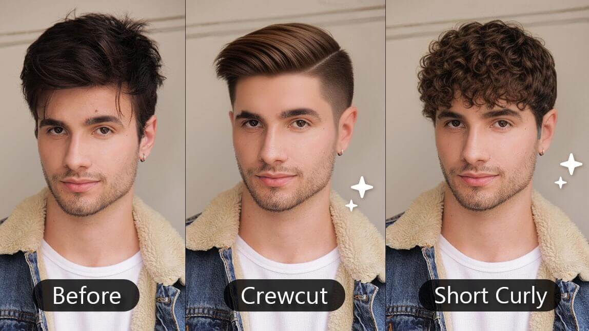 AI Barber app to try on virtual hairstyles for men