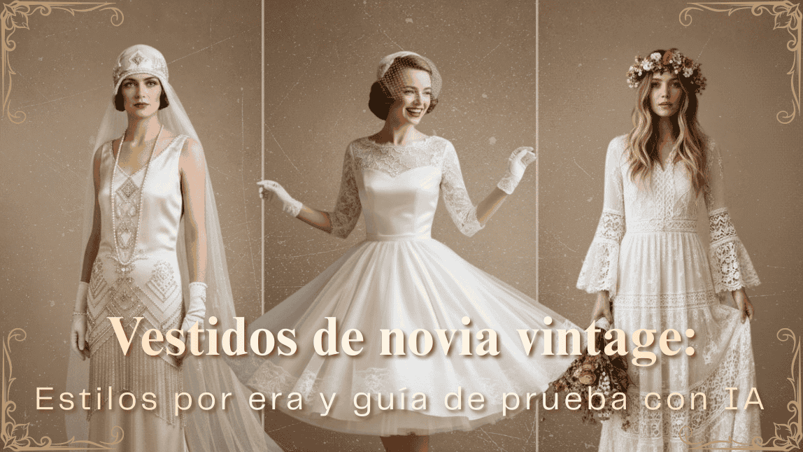 Vestidos de novia vintage por época Vestidos de novia vintage por época