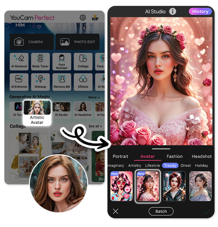 Use AI Studio to Make Valentine's Profile Picture