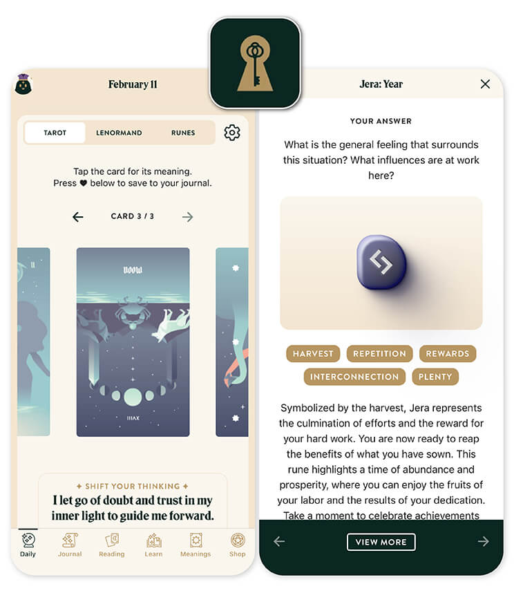 Try Labyrinthos for virtual AI tarot reading.