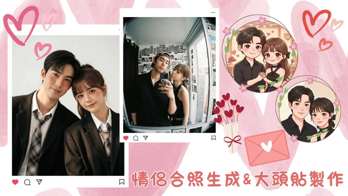 情人節必備！AI 製作情侶寫真與情侶頭貼，情侶合照不求人 3 招搞定