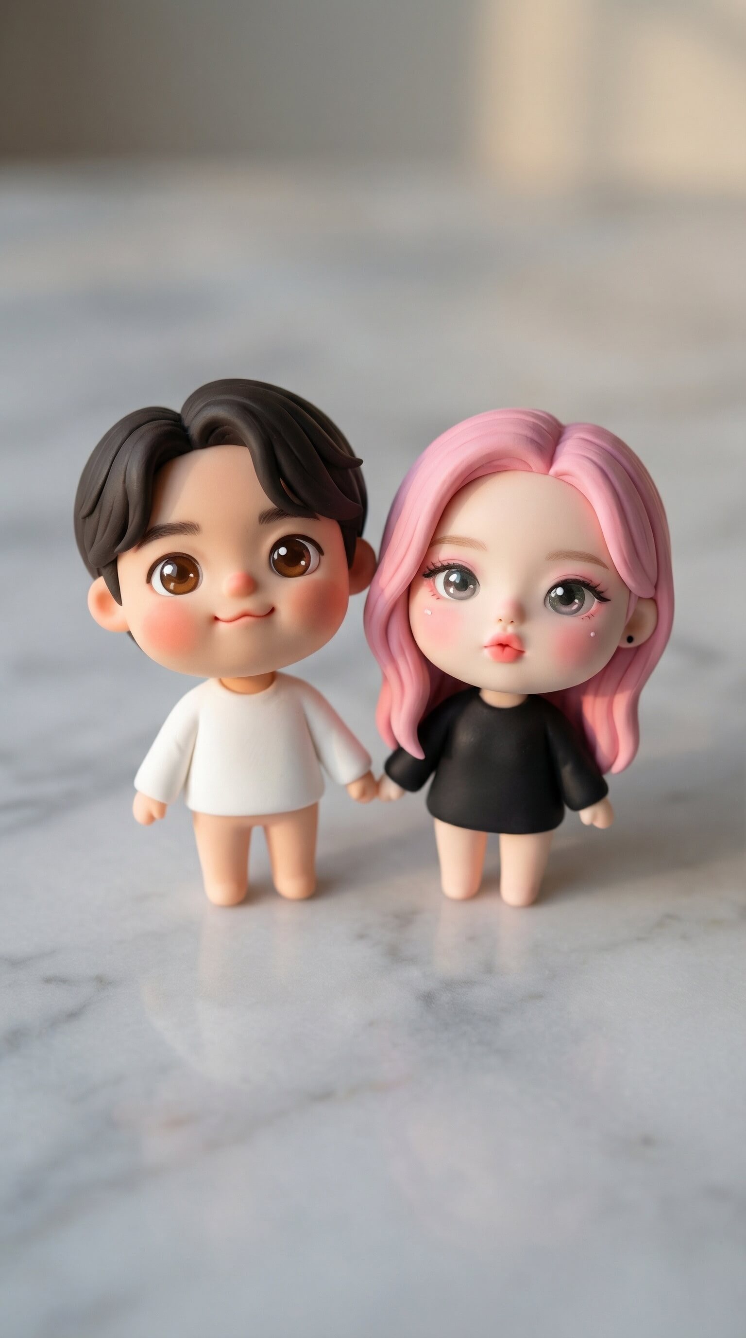 情侶桌布推薦一：大頭娃娃情侶照