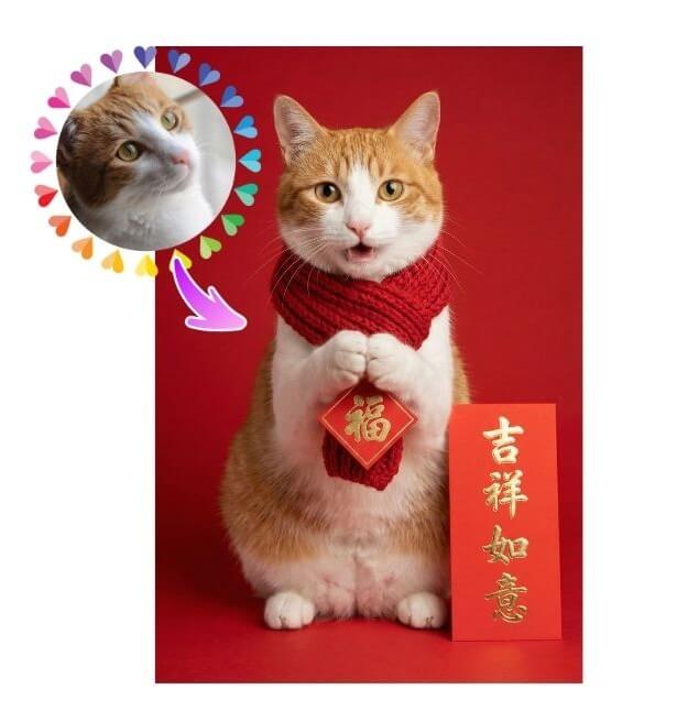 除夕早安圖範本十四|福報自來 除夕早安圖範本十四|福報自來