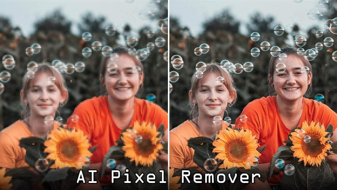 AI 픽셀 제거기: 사진과 동영상 해상도 떡상시키는 무료 온라인 치트키