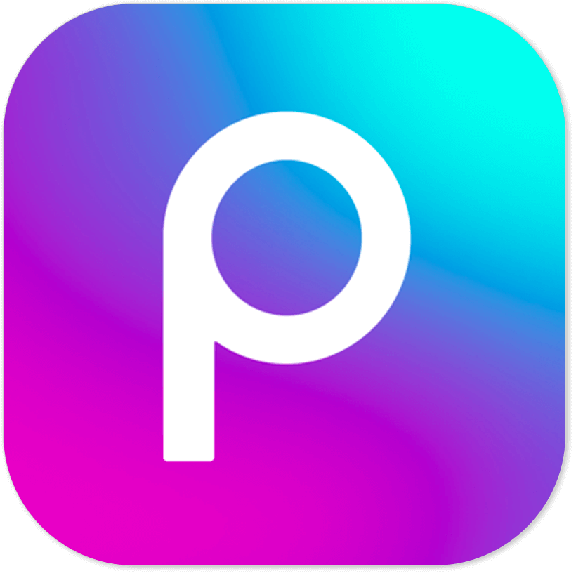 Picsart app logo : 