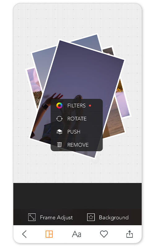 MOLDIV App Interface : Meilleure application collage photo gratuit pour montage photo