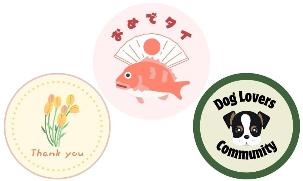 様々なかわいいステッカー