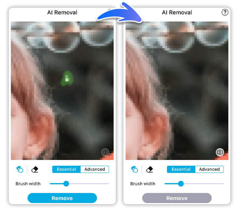 AI로 이미지에서 픽셀 포인트 제거하기