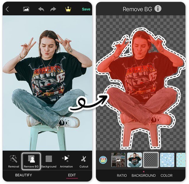 Miglior app App per Rimuovere Sfondo Immagine Basata sull'AI