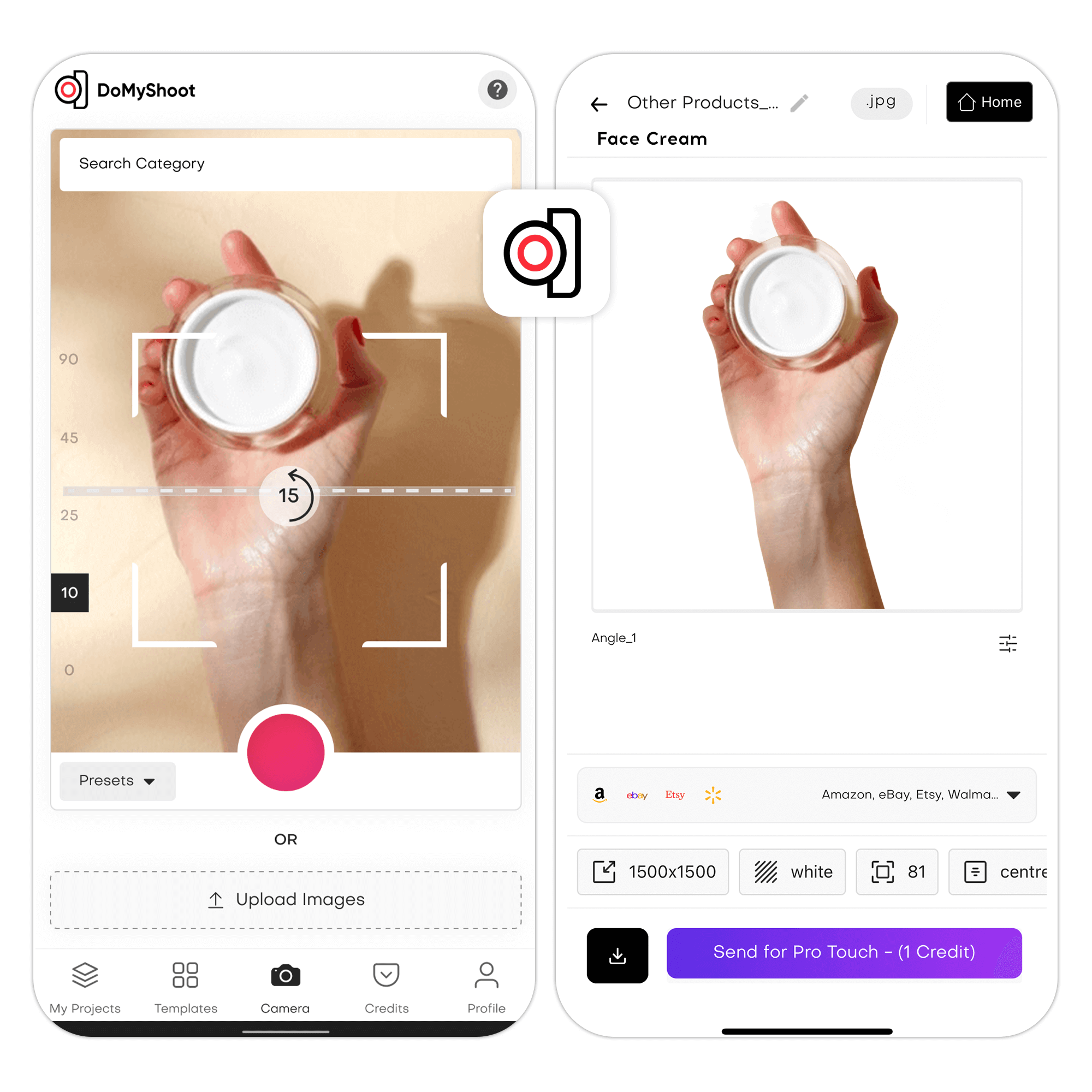 DoMyShoot: Rimozione Sfondo Fluida