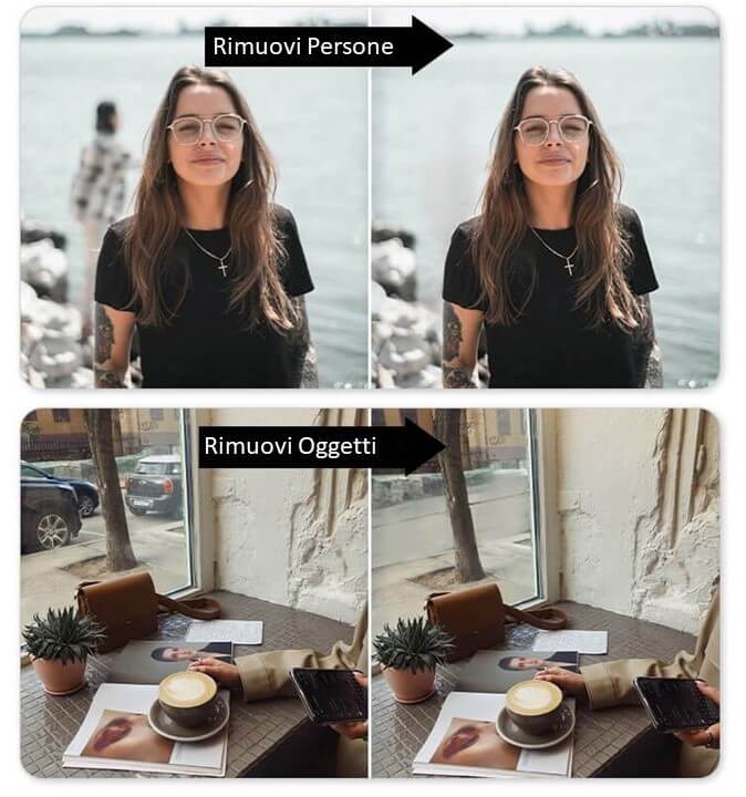 Rimuovi Oggetti dalle Foto