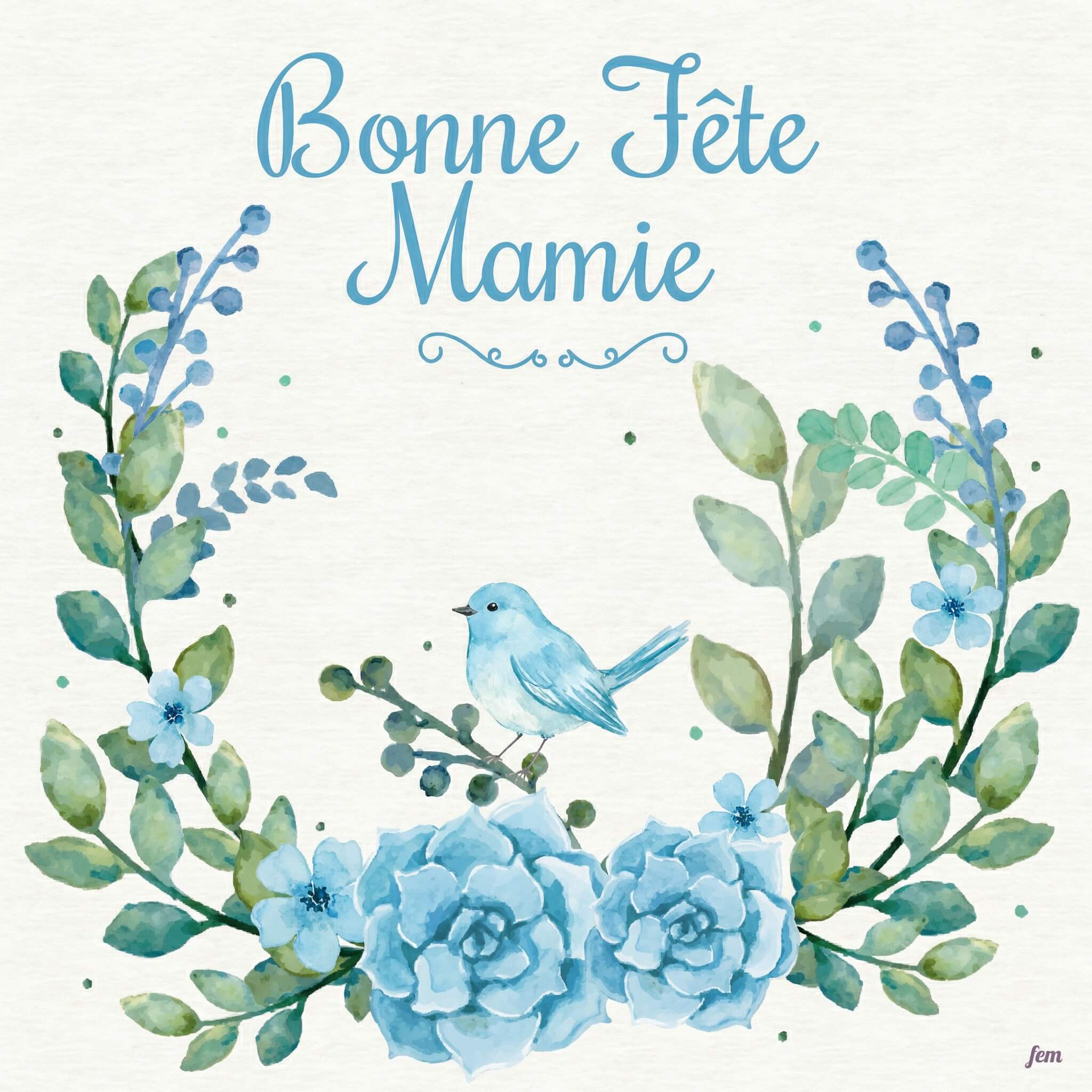 Créer carte bonne fête grand-mère / créer carte bonne fête mamie