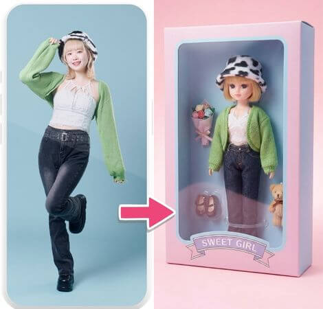 パッケージ込みのAIフィギュア